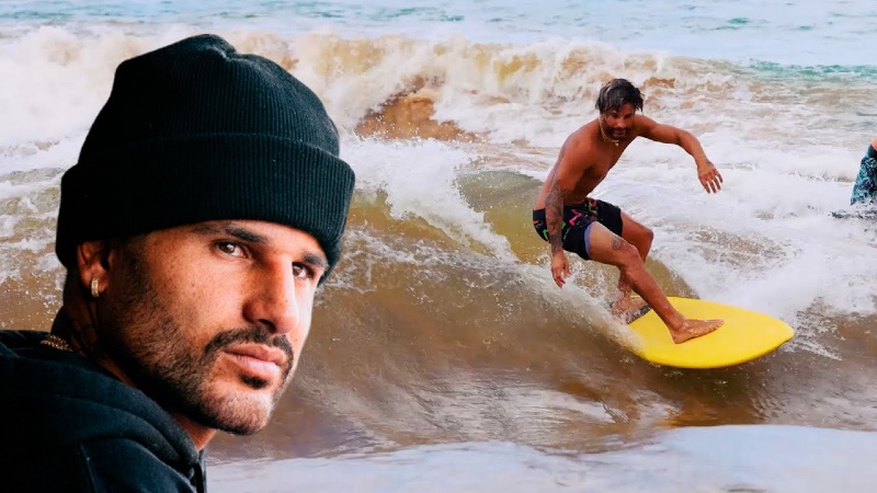 Italo Ferreira surfeando la ola de Rio en Waimea